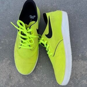 Nike‎ SB Size 10 Lunar One Shot Skateboard Shoes Volt Men